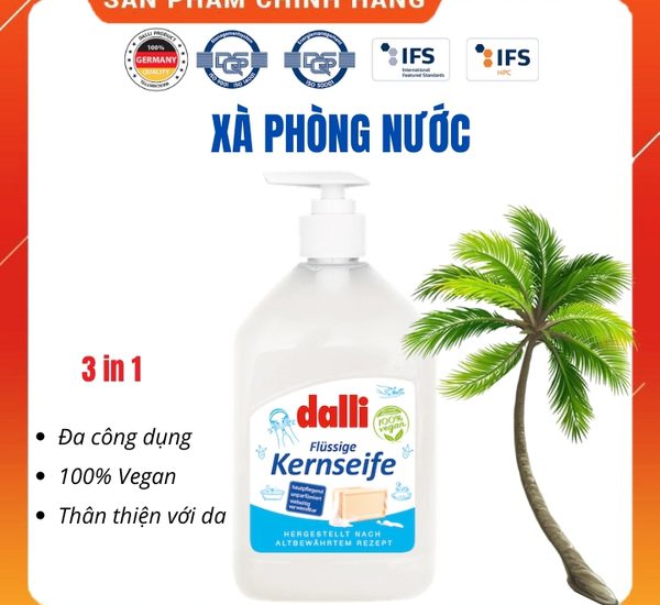 Xà phòng nước 🇩🇪 DALLI 🇩🇪 MSP 4012400532605 🇩🇪 đa dụng, thân thiện với da, 100% Vegan  500ml